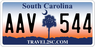 SC license plate AAV544