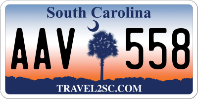 SC license plate AAV558