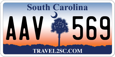 SC license plate AAV569