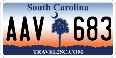 SC license plate AAV683