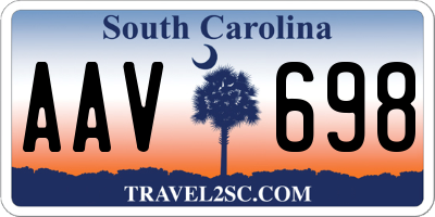 SC license plate AAV698