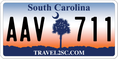 SC license plate AAV711