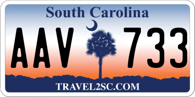 SC license plate AAV733