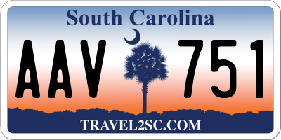 SC license plate AAV751