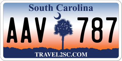 SC license plate AAV787