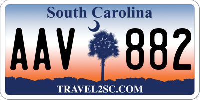 SC license plate AAV882