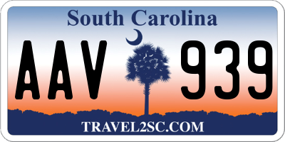 SC license plate AAV939