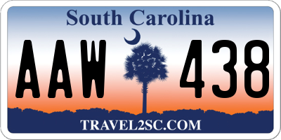 SC license plate AAW438