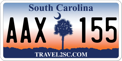 SC license plate AAX155