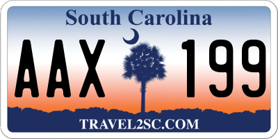 SC license plate AAX199