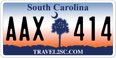 SC license plate AAX414