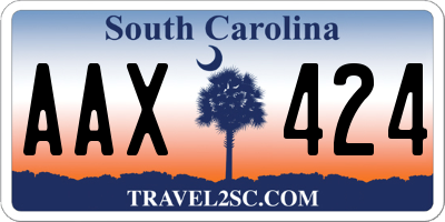 SC license plate AAX424