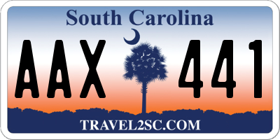 SC license plate AAX441