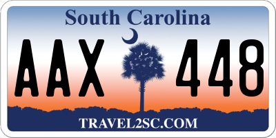 SC license plate AAX448