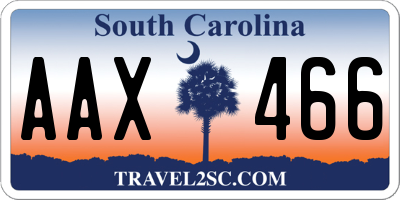 SC license plate AAX466