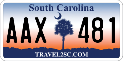 SC license plate AAX481