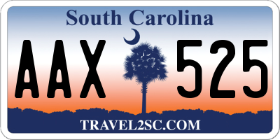 SC license plate AAX525