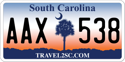 SC license plate AAX538