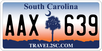 SC license plate AAX639