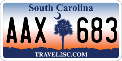 SC license plate AAX683