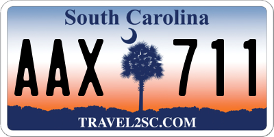 SC license plate AAX711