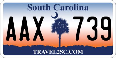 SC license plate AAX739