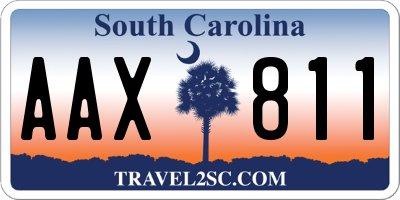 SC license plate AAX811