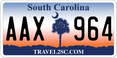 SC license plate AAX964