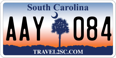 SC license plate AAY084