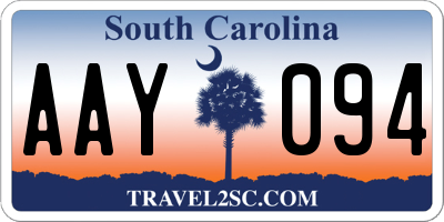 SC license plate AAY094