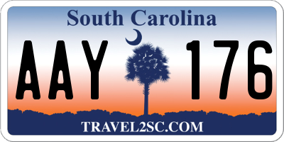 SC license plate AAY176