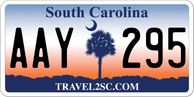SC license plate AAY295