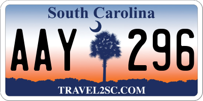 SC license plate AAY296