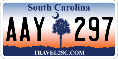 SC license plate AAY297