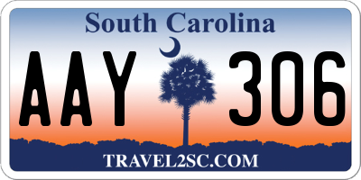 SC license plate AAY306