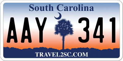 SC license plate AAY341