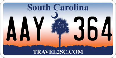 SC license plate AAY364