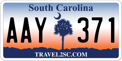 SC license plate AAY371