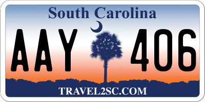 SC license plate AAY406