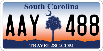 SC license plate AAY488