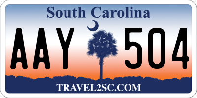 SC license plate AAY504
