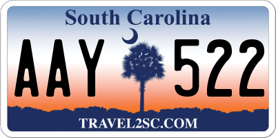SC license plate AAY522