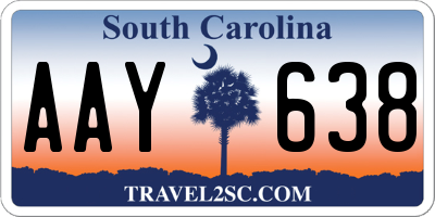 SC license plate AAY638