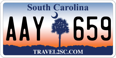 SC license plate AAY659