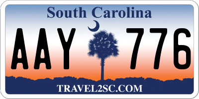 SC license plate AAY776