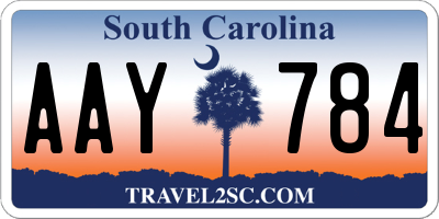 SC license plate AAY784