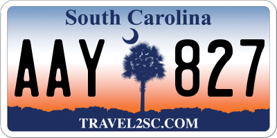 SC license plate AAY827