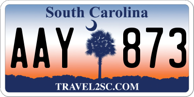 SC license plate AAY873