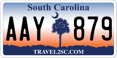 SC license plate AAY879