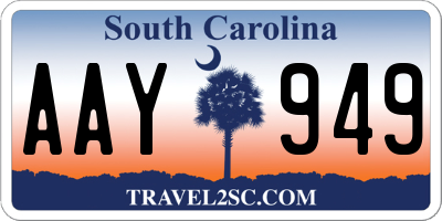SC license plate AAY949